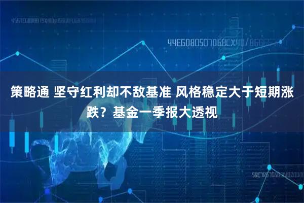 策略通 坚守红利却不敌基准 风格稳定大于短期涨跌？基金一季报大透视